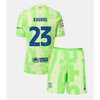 Barcelona Jules Kounde #23 Tretí Detský futbalový dres 2024-25 Krátky Rukáv (+ trenírky)